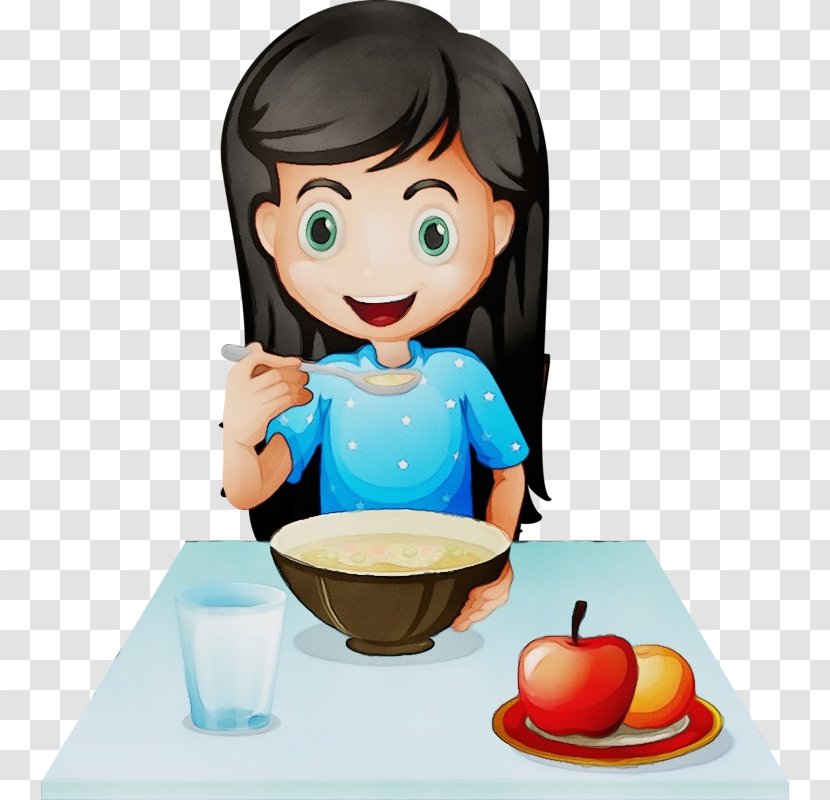 Junk Food Cartoon - Eating - Cookware And Bakeware Kids Meal Transparent PNG