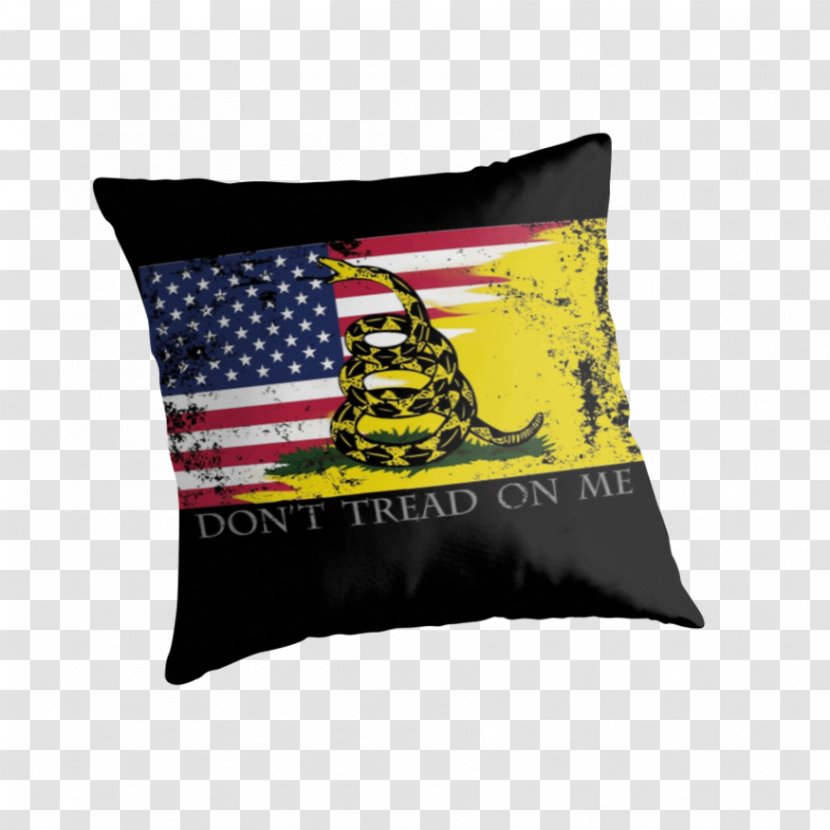 Throw Pillows Cushion Gadsden Flag LG - Pillow Transparent PNG