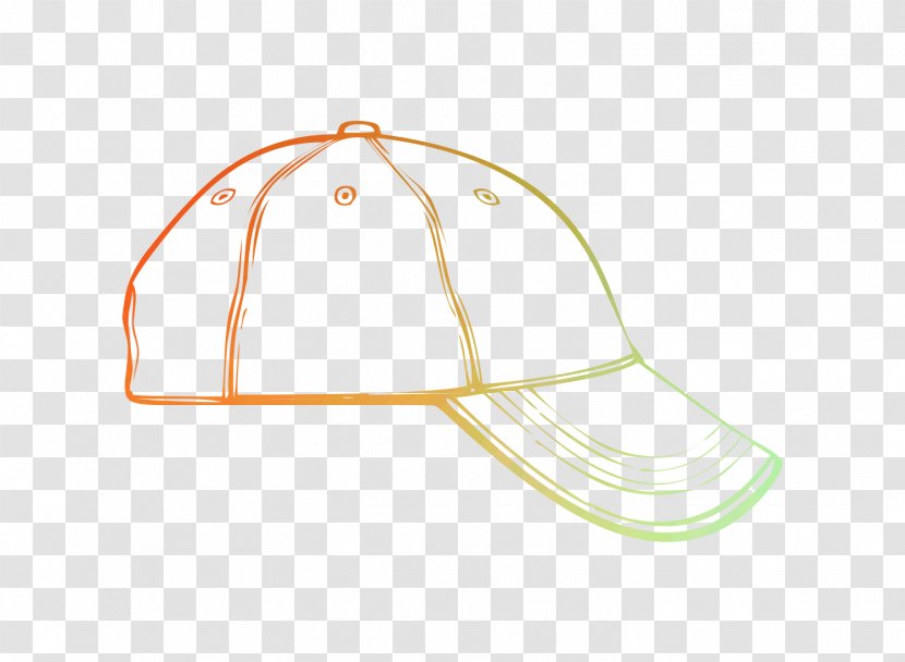 Product Design Line Hat Font - Orange Sa - Cap Transparent PNG
