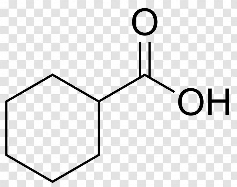 Cyclohexanecarboxylic Acid Benzoic Shikimic - Black And White Transparent PNG