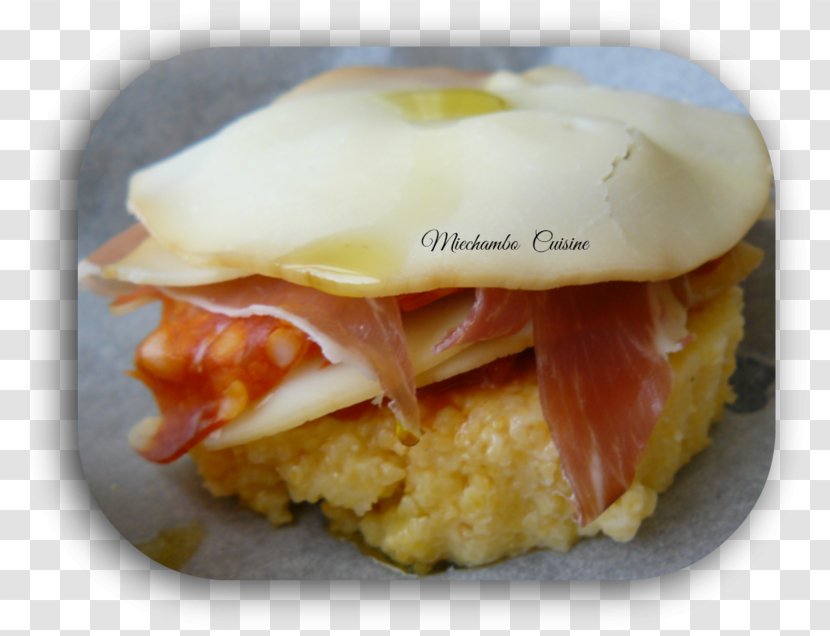 Breakfast Sandwich Ham And Cheese Polenta Recipe Transparent PNG