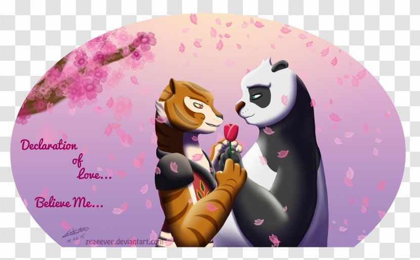 Po Tigress Kung Fu Panda Image DreamWorks Animation - Pink - Poá Transparent PNG