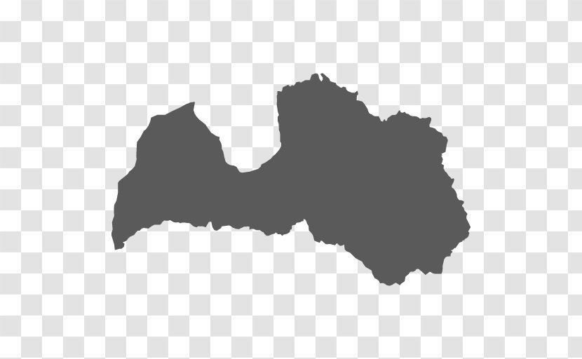 Latvia Map Royalty-free - Black Transparent PNG