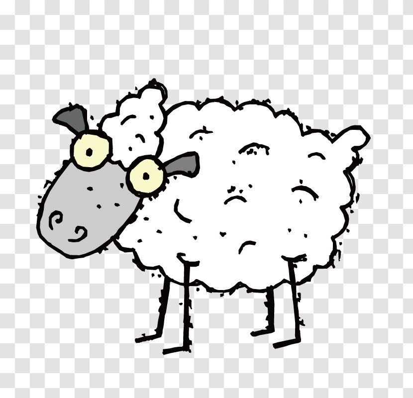 Sheep Pixabay Clip Art - Fictional Character Transparent PNG