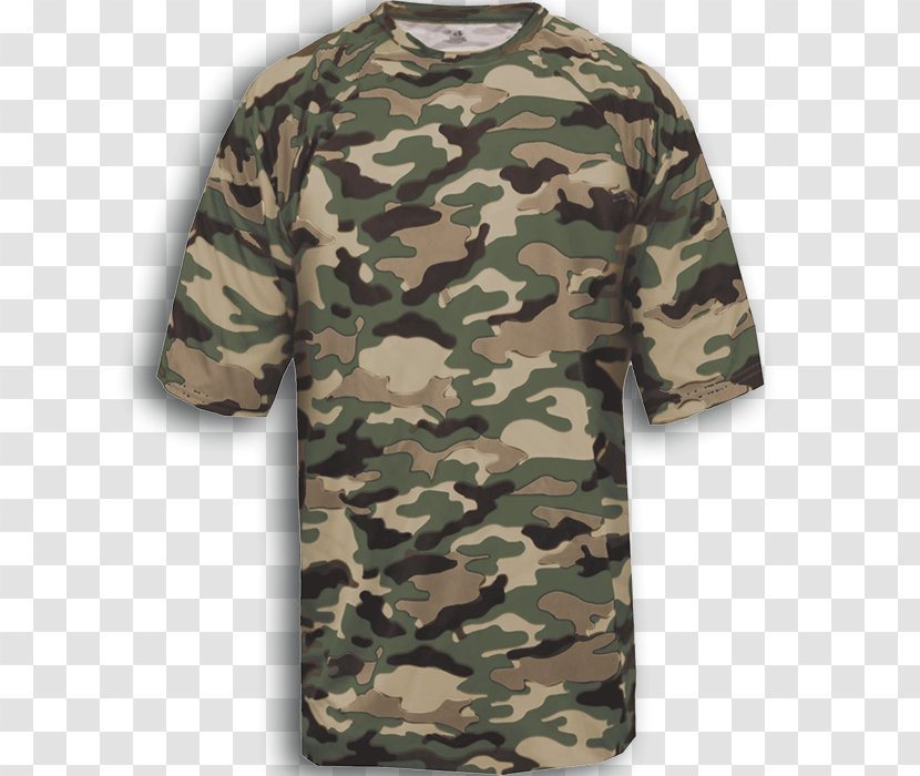 T-shirt Camouflage Jersey Clothing - Multiterrain Pattern - Cheer Uniforms Camo Transparent PNG