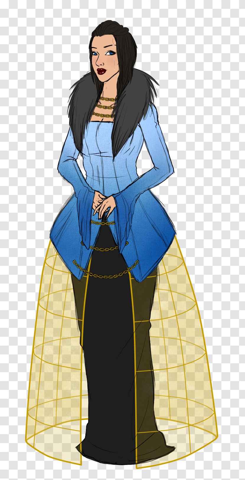 Robe Dress Sleeve Character - Silhouette - Winter Palace Transparent PNG