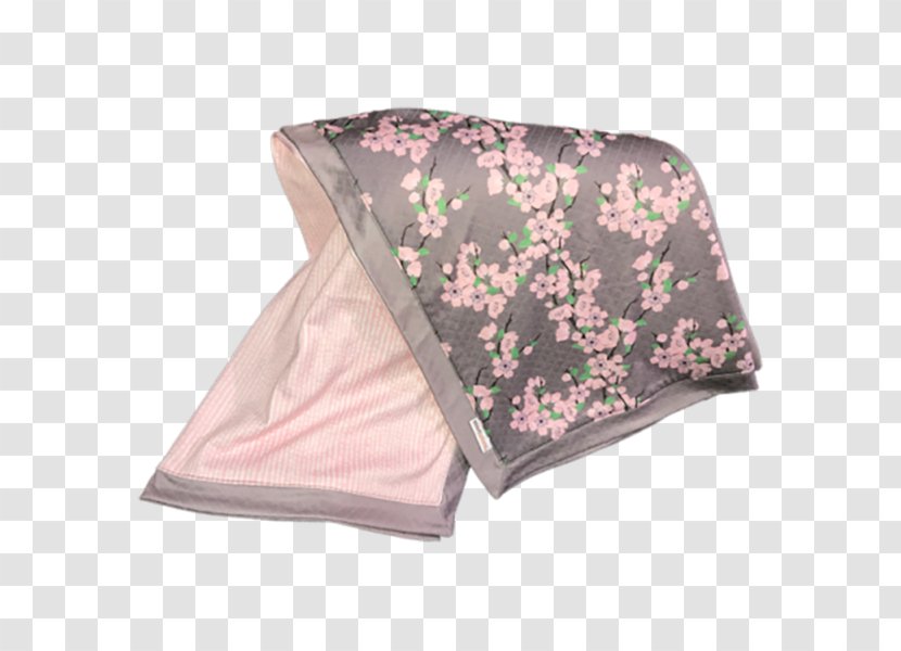 Sleeved Blanket Textile Swaddling Quilt - Natural Blossom Transparent PNG