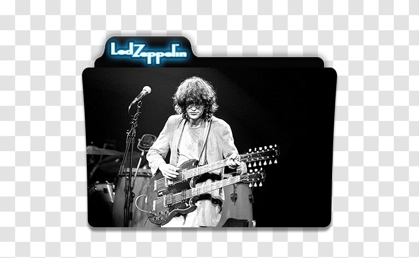 Neck Led Zeppelin Page And Plant Gibson EDS-1275 Guitarist - Flower - Guitar Transparent PNG