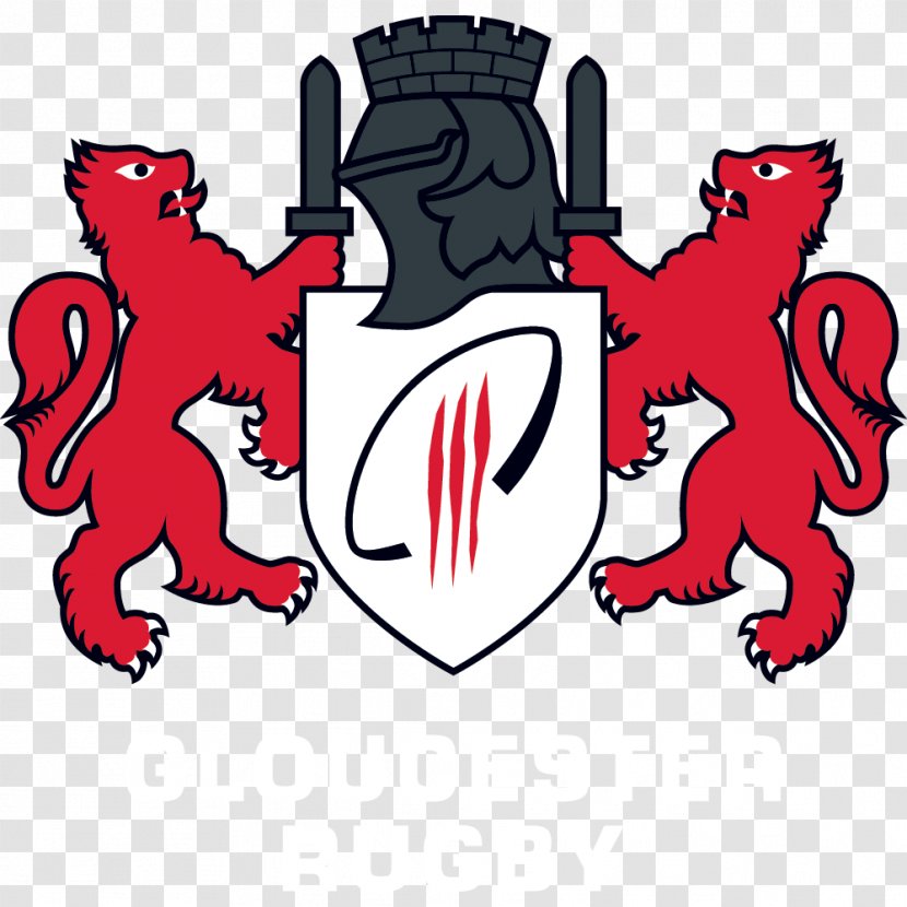 Gloucester Rugby Premiership Union European Champions Cup - Silhouette - Heart Transparent PNG