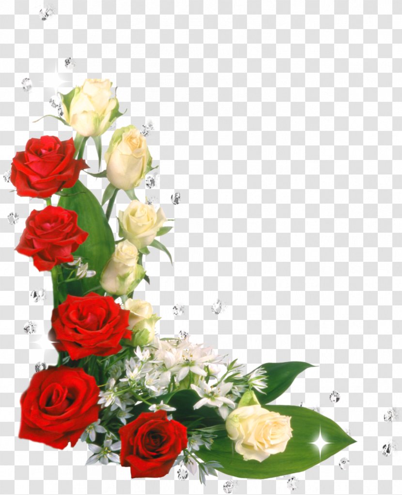 Garden Roses Birthday Name Day Holiday New Year - Artificial Flower Transparent PNG