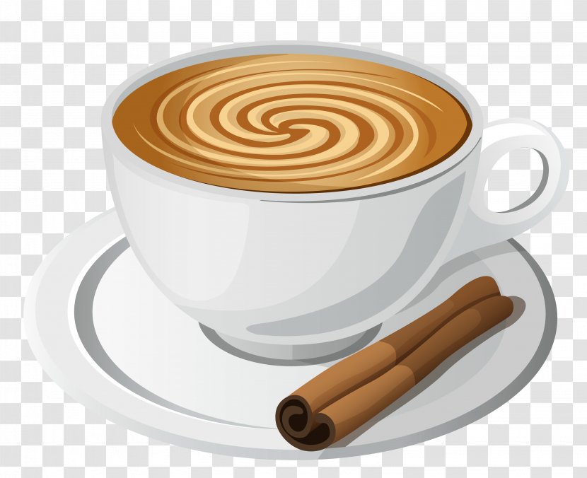 Coffee Milk Hot Chocolate Cappuccino Cinnamon Roll - Biscuits - Cookie Cliparts Transparent PNG