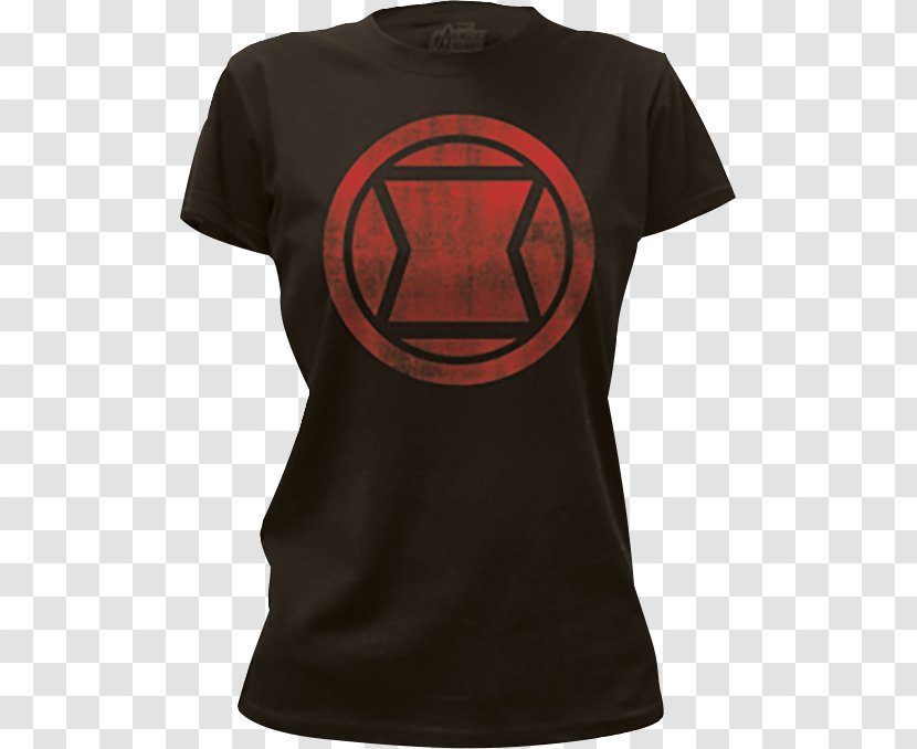 T-shirt Black Widow Carol Danvers Superhero Clothing - T Shirt - Symbol Transparent PNG
