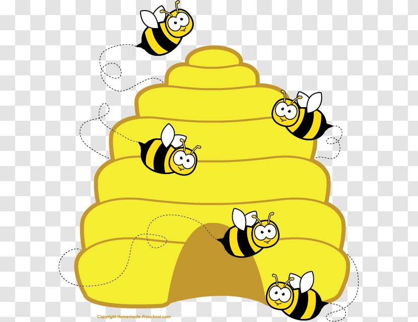 Beehive Honeycomb Clip Art - Food - Bee Theme Transparent PNG