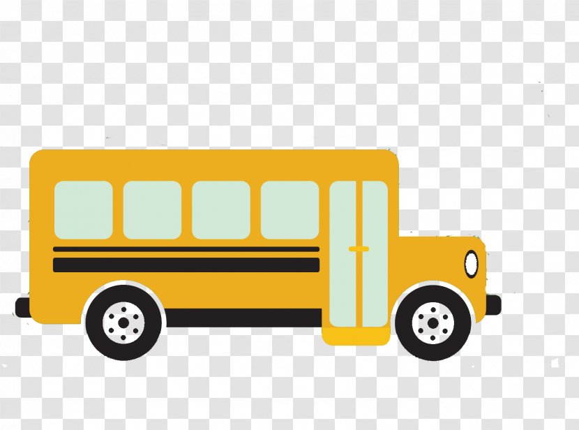 School Bus Yellow - Driver - Illustration Transparent PNG