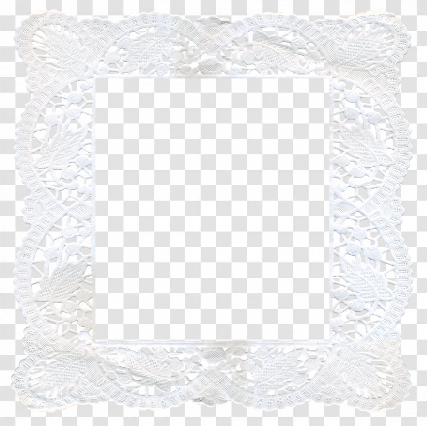 Picture Frames Rectangle Lace - White Transparent PNG