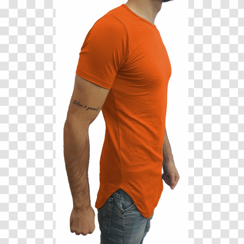 T-shirt Sleeve Blouse Orange - Longsleeved Tshirt Transparent PNG