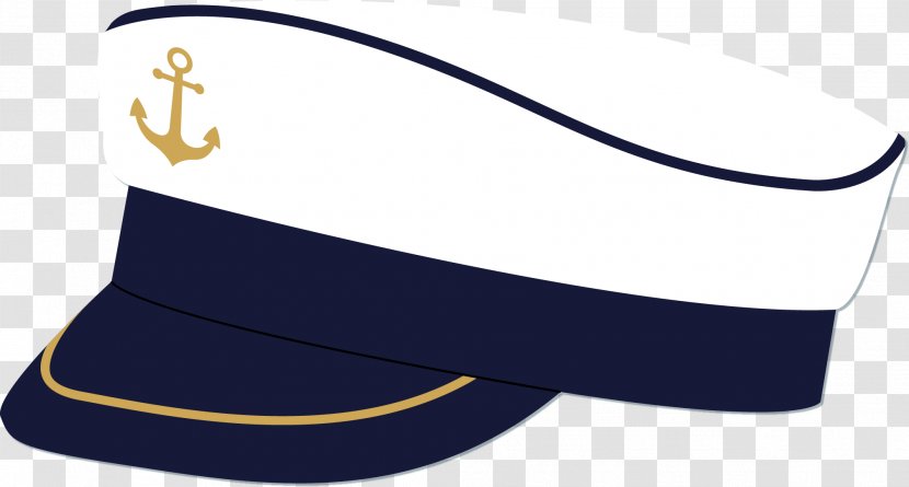 Cap Hat Sailor - Brand - Vector Painted Navy Transparent PNG