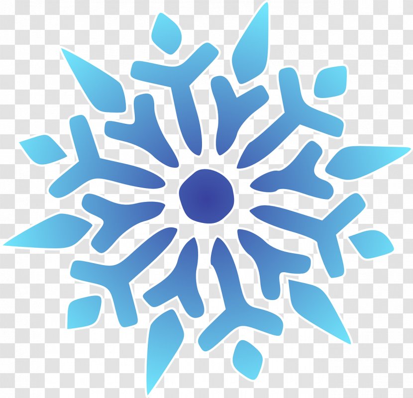 Snowflake Clip Art - Blue Transparent PNG