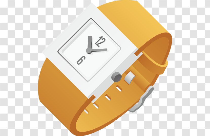 Watch Electronics - Yellow - Vector Cartoon Electronic Watches Transparent PNG
