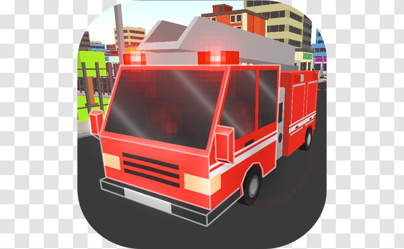 Fire Engine Department Motor Vehicle Emergency - 3d Truck Transparent PNG