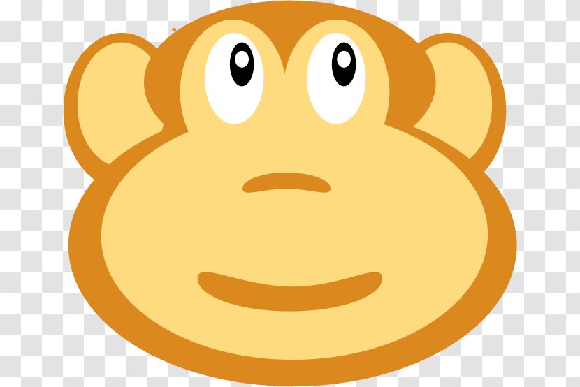 Monkey Animation A Clip Art - Yellow Transparent PNG