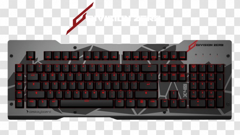 Computer Keyboard Das X40 Tom Clancy's The Division Gaming Keypad 4 Professional For Mac - Backlight - Technology Transparent PNG