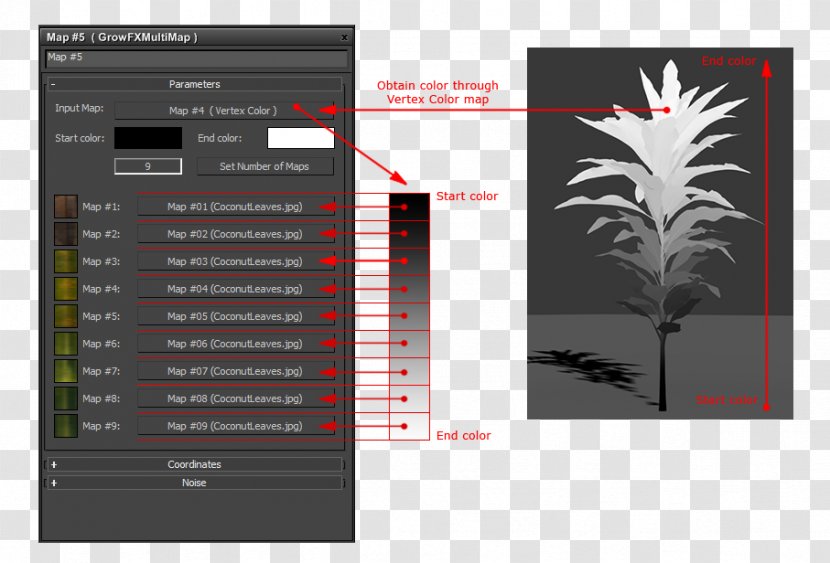 V-Ray Autodesk 3ds Max Plug-in Cinema 4D Color Gradient - Multimap - Multi Level Transparent PNG