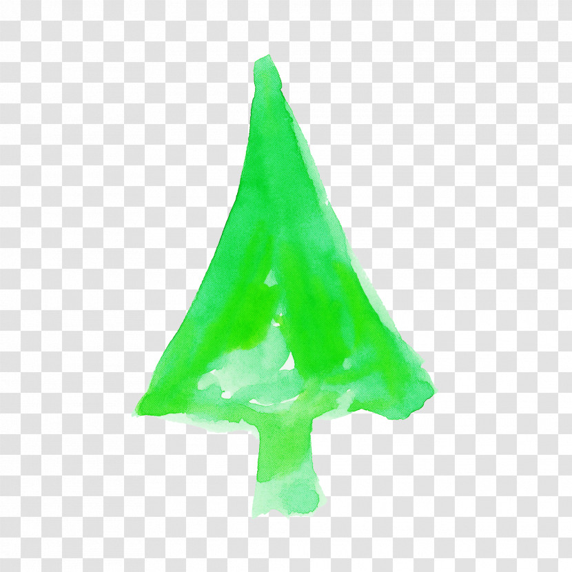 Green Leaf Plastic Tree Transparent PNG