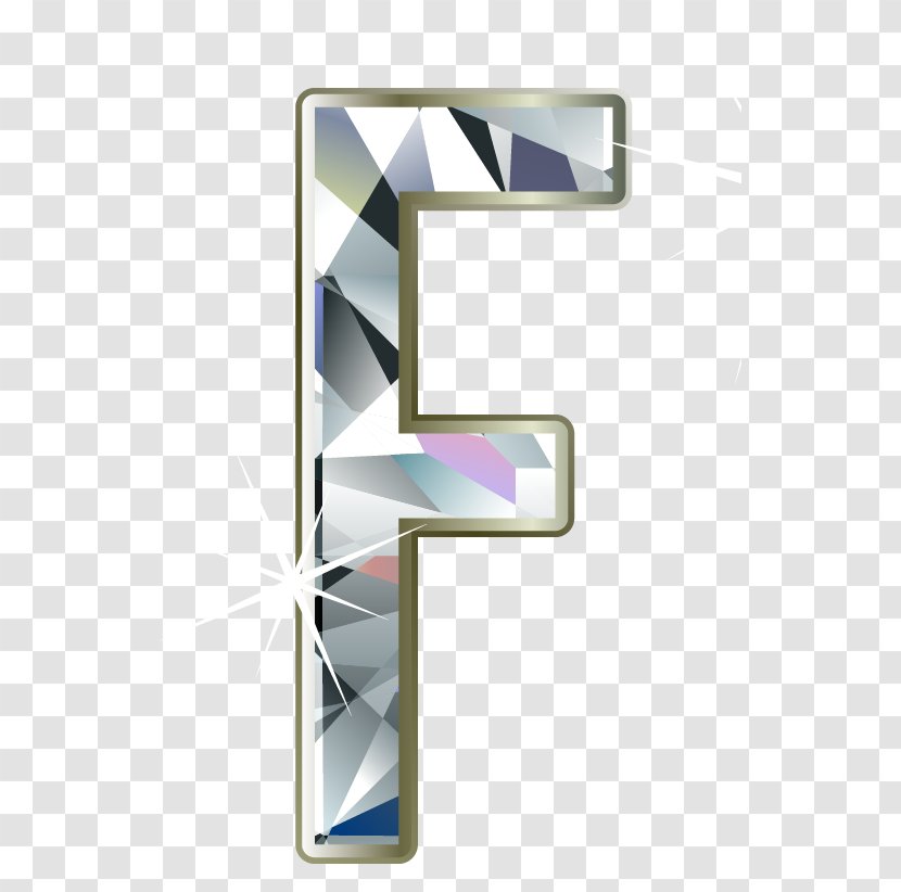Letter Computer File - Diamond - F Transparent PNG