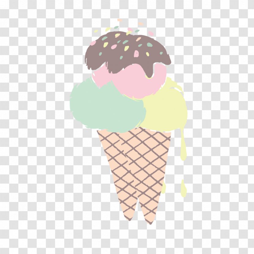 Ice Cream Cones - Hand-painted Creative Transparent PNG