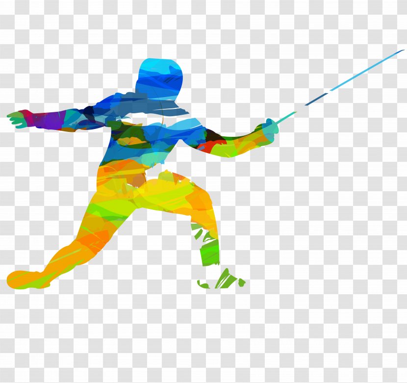 2016 Summer Olympics 2012 1984 Rio De Janeiro Fencing At The - Art - Olympic Transparent PNG