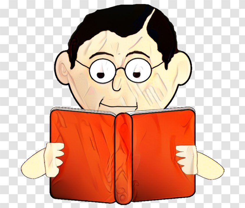 Book Cartoon - Reading - Pleased Finger Transparent PNG