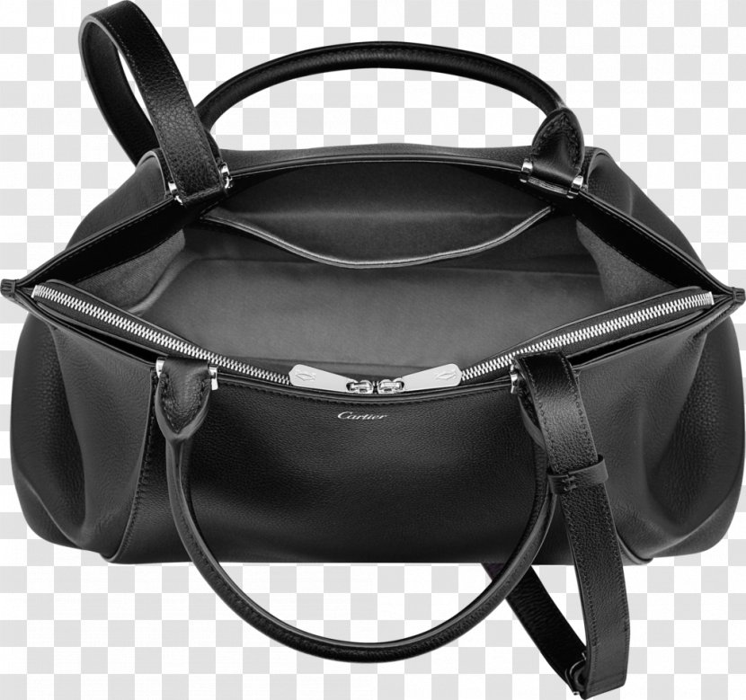 Handbag Leather Onyx Cartier - Bag Transparent PNG