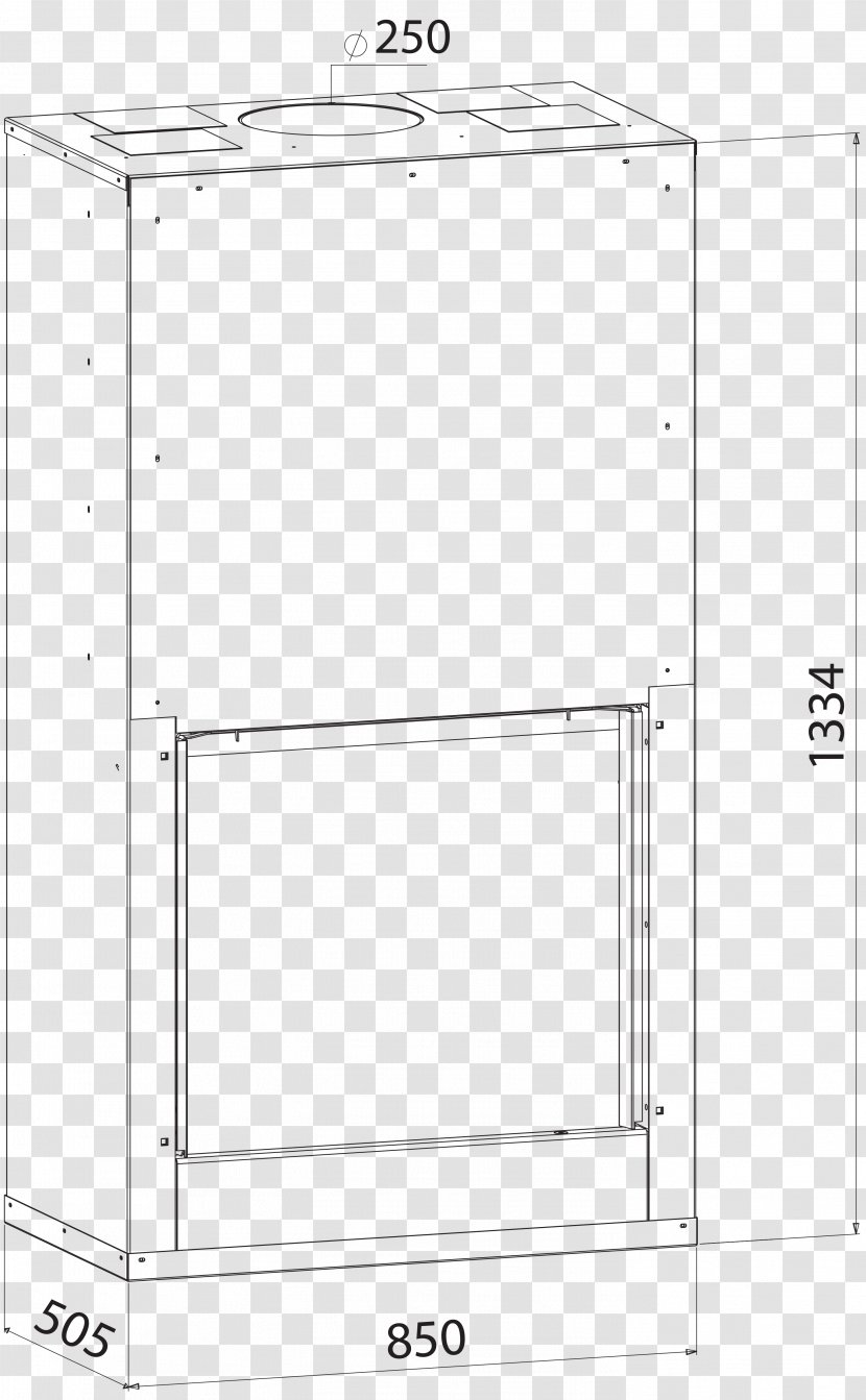 File Cabinets Drawing Line Angle - Black And White Transparent PNG