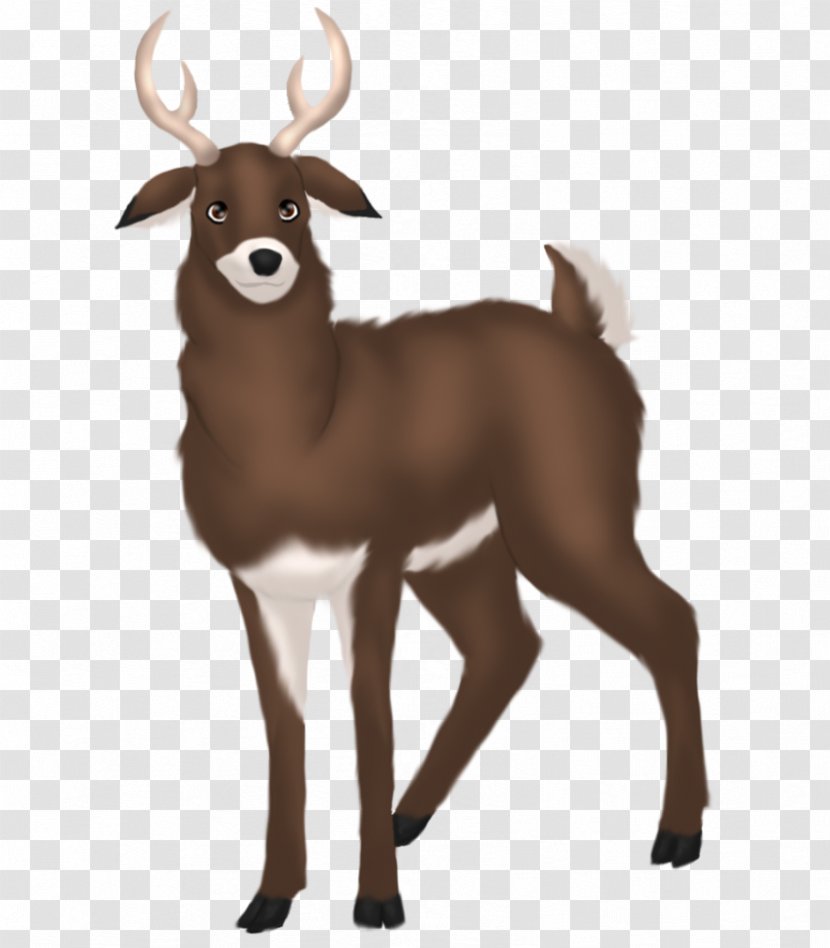 Reindeer Goat Dog Horn Wildlife - Neck Transparent PNG