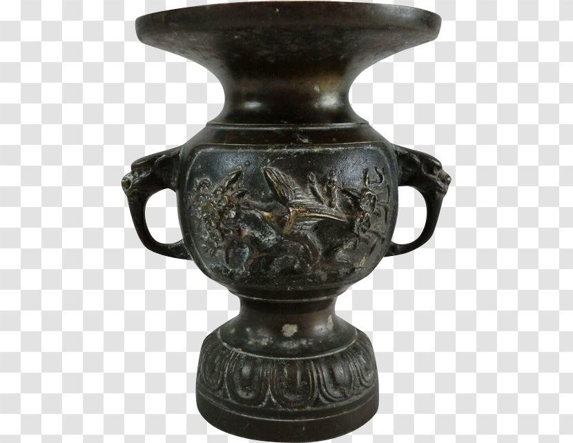 Bronze Vase Copper Ceramic Butsudan - Antique - Japanese Tableware Transparent PNG