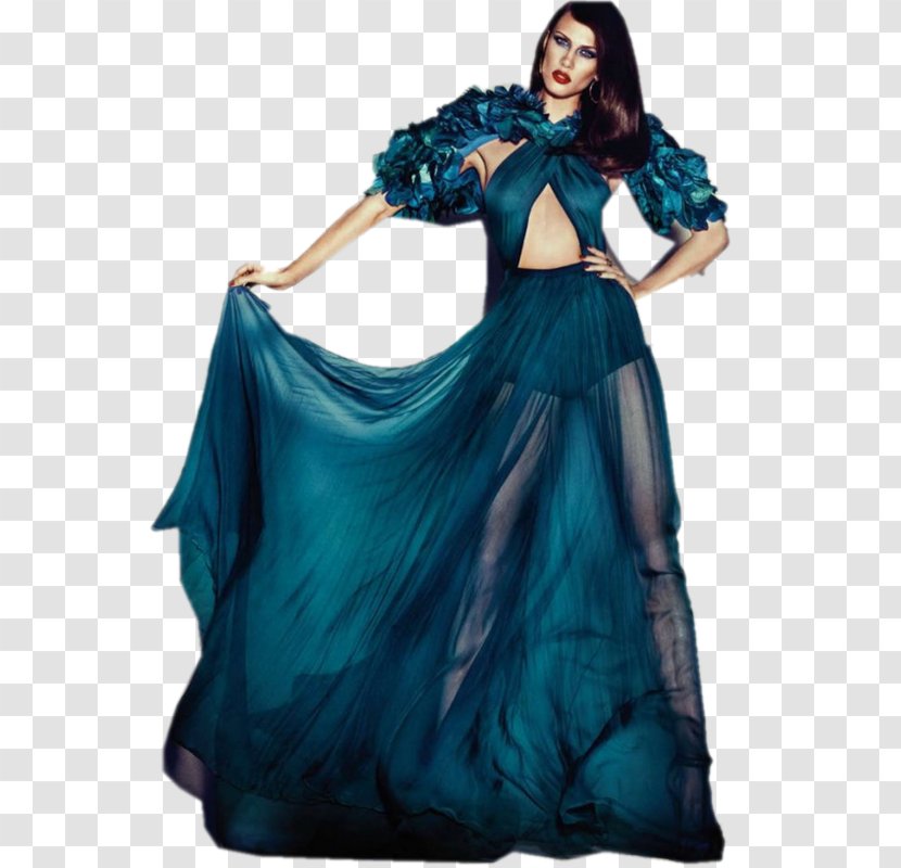 Gown Shoulder Dress Photo Shoot Satin - Aqua Transparent PNG