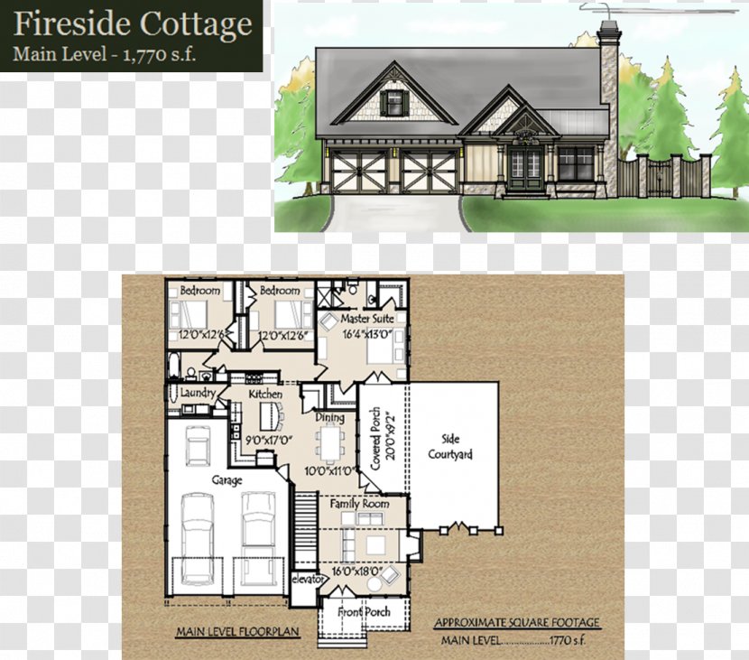 Floor Plan House Architecture Design Cottage - Storey Transparent PNG