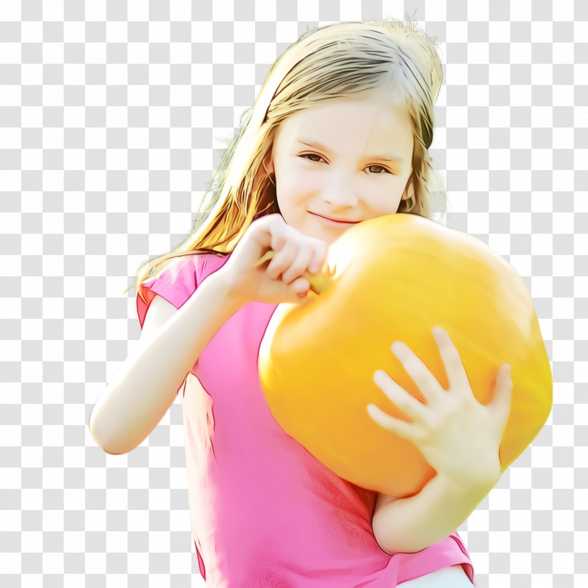Child Yellow Toddler Hand Ball - Wet Ink - Play Smile Transparent PNG