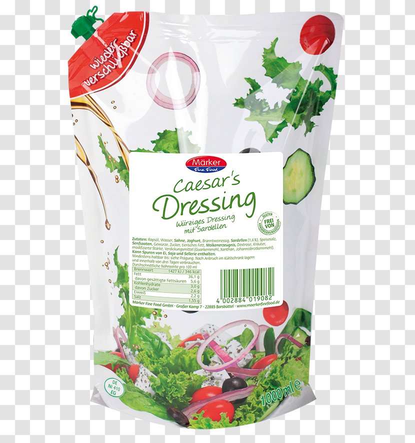 Italian Dressing Caesar Salad Aioli Sauce - Thousand Island - Garlic Transparent PNG