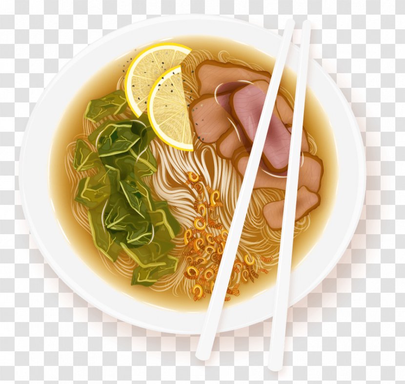 Pho Chinese Noodles Ramen Noodle Soup - Three Transparent PNG