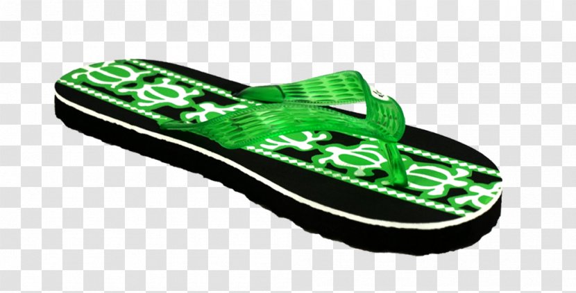 Slipper Flip-flops Turtle Shoe - Walking - Poster Green Transparent PNG