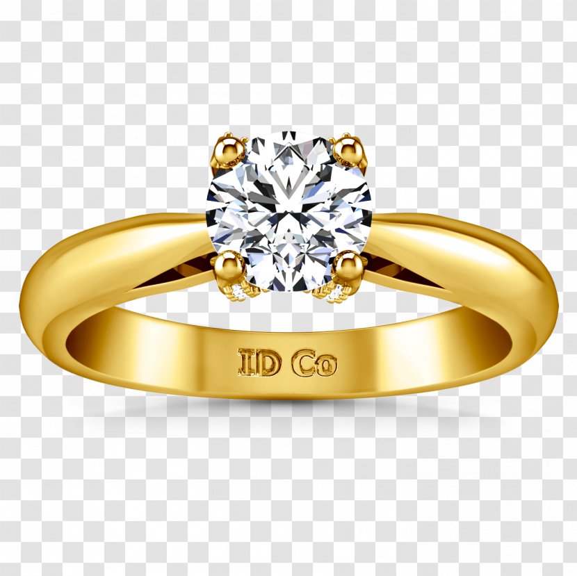 Wedding Ring Diamond Jewellery Engagement - Colored Gold Transparent PNG
