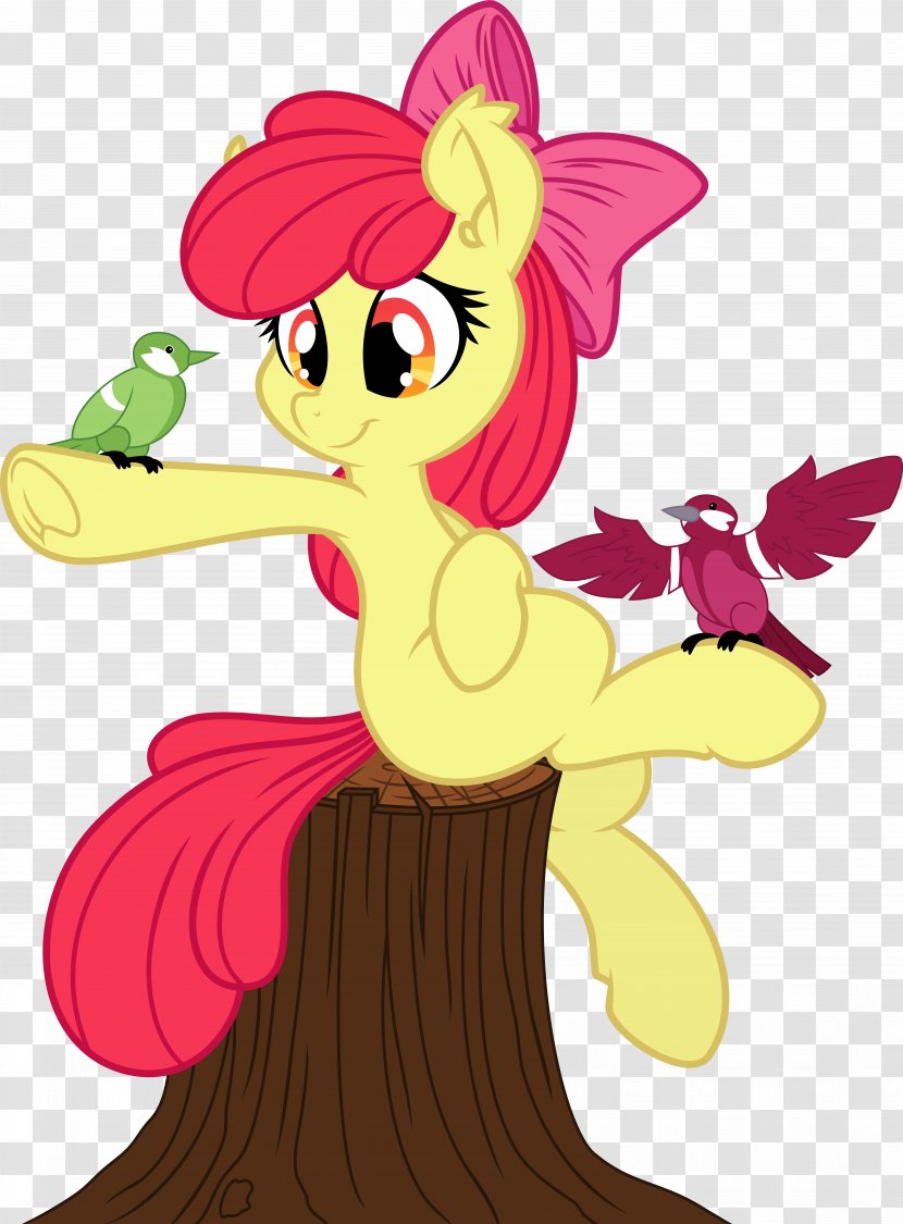 Pony Apple Bloom Sweetie Belle Art Horse - Mythical Creature Transparent PNG