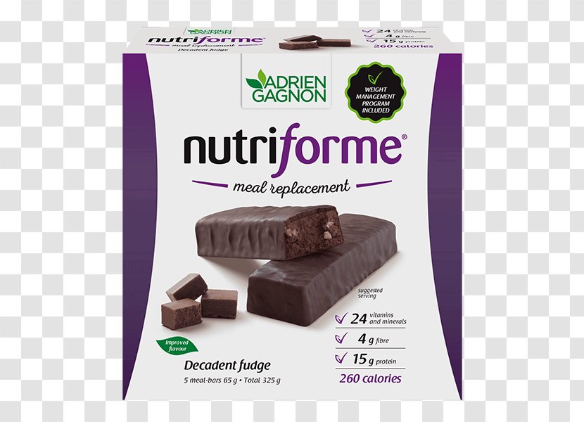 Chocolate Bar Fudge Meal Replacement Food Peanut - Nut Transparent PNG
