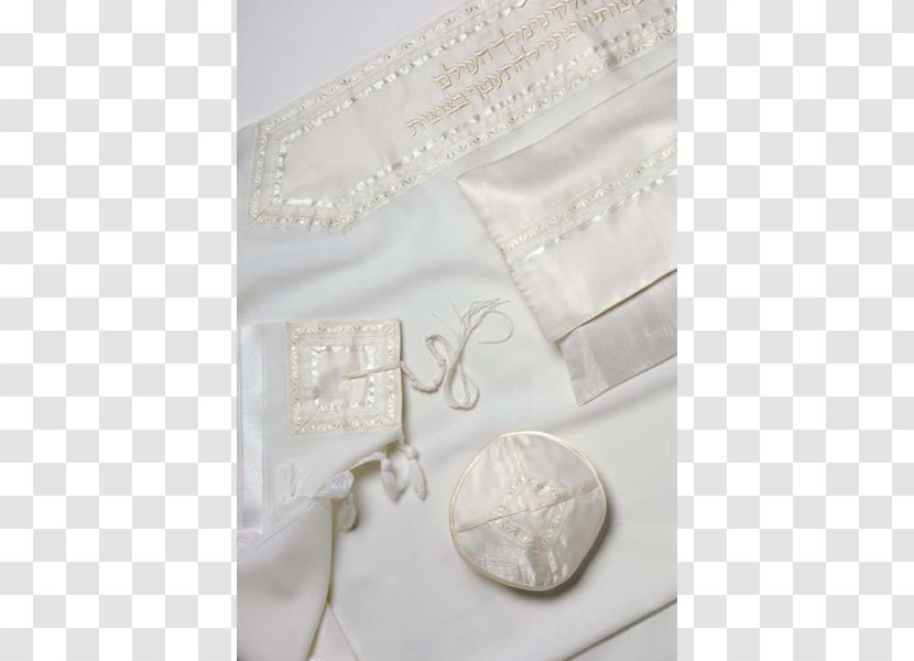 Lace Tallit Wedding Bar And Bat Mitzvah Jewellery - Beige Transparent PNG
