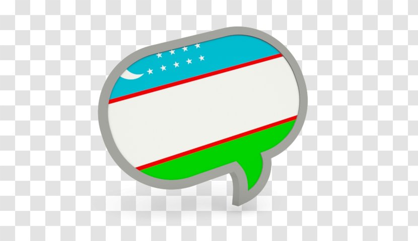 Flag Of Uzbekistan - Speech Balloon Transparent PNG