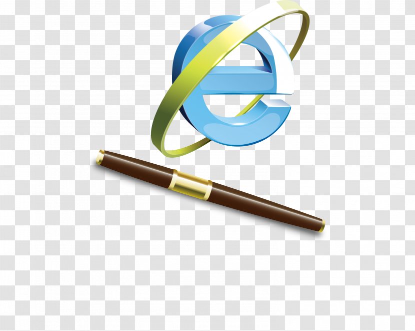 Computer Network Fountain Pen - Threedimensional Space - Vector Element Transparent PNG
