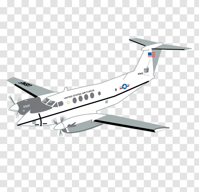 Beechcraft C-12 Huron Gulfstream III Aircraft Airplane Cessna 421 - Air Travel - Ah Silhouette Transparent PNG