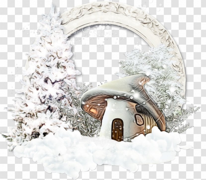 Snow Winter Frost Arch Fir - Christmas Transparent PNG